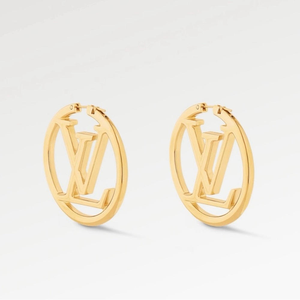Louis Vuitton Louise GM Hoop Earrings